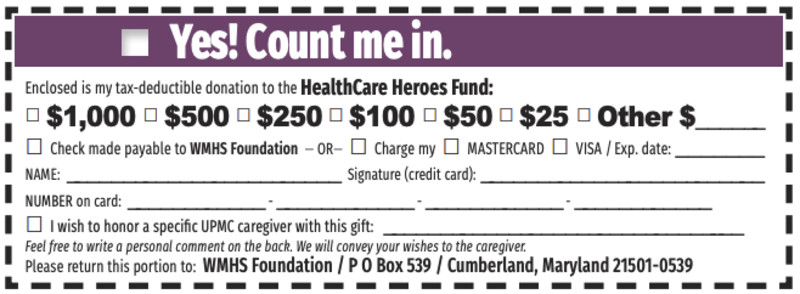 Healthcare Heroes grateful for donations